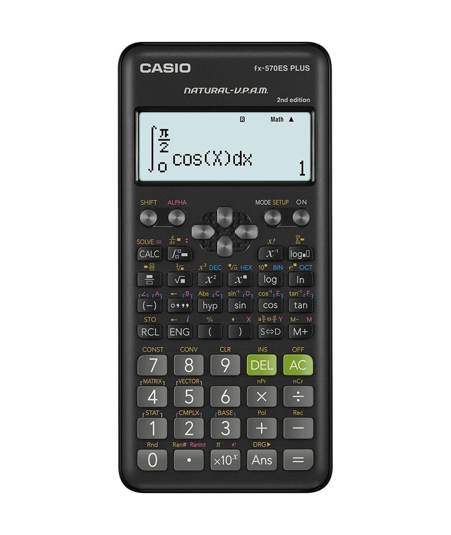 Casio Calcolatrice scientifica FX-570ES Plus 2 Wet