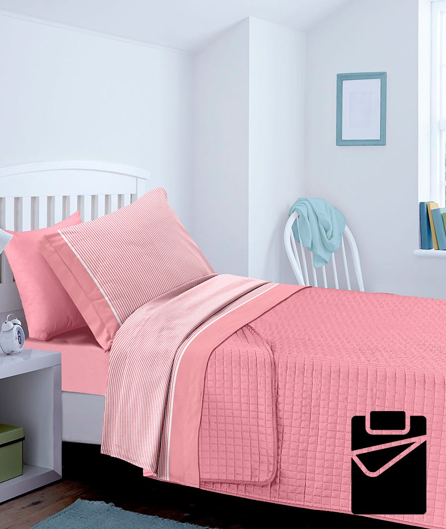 Completo letto singolo con 2 federe 