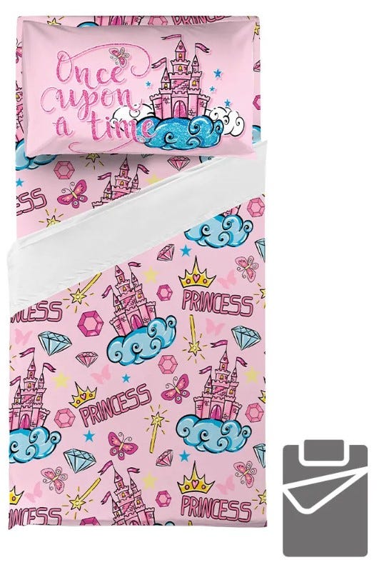Vicino A Te Completo letto singolo con federa double face