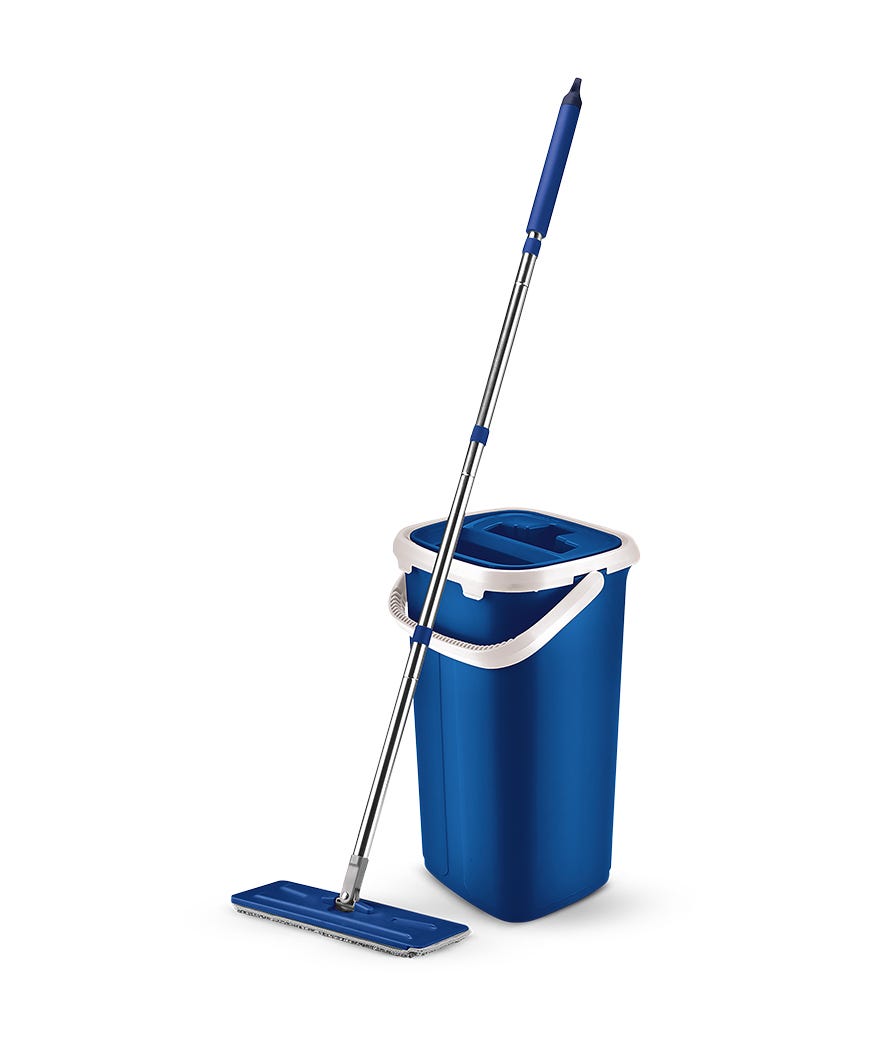 Kit per lavare pavimenti Fast blue Mop  blu