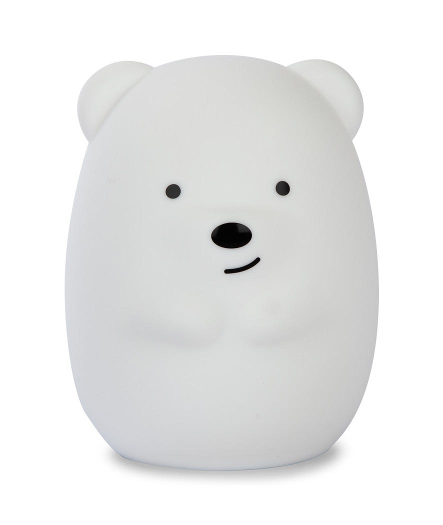 Lampada notturna in silicone pinguino o orsetto