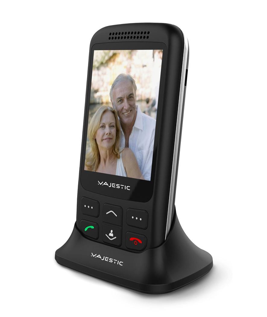 Telefono skid blu nero