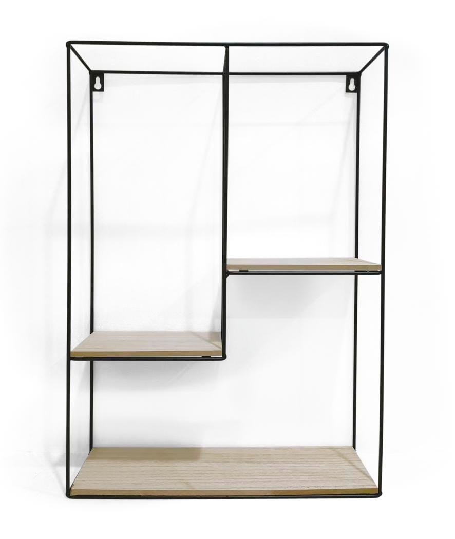 Mensola con 3 ripiani legno