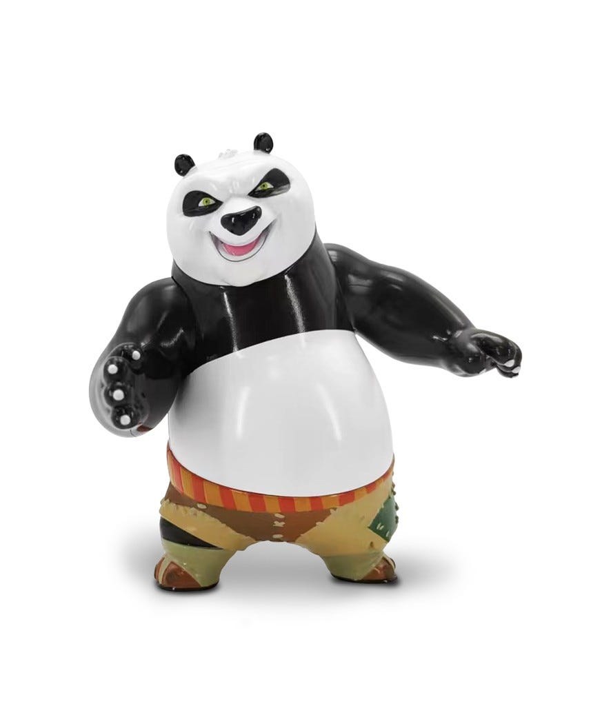 Personaggio po kung fu panda multicolor