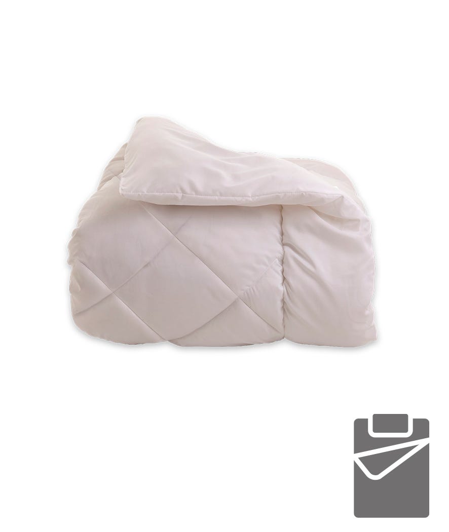 Piumino 4 stagioni singolo bianco