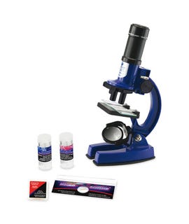 Set microscopio giocattolo blu